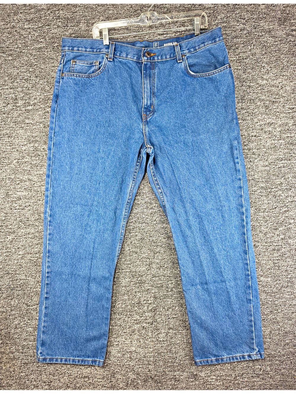 George Men's Jeans 38x29 Regular Fit Medium Wash Blue Denim 100% Cotton